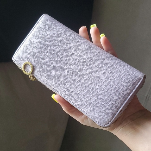 Authentic Bvlgari Lavender Long L Zip Wallet - Picture 15 of 16